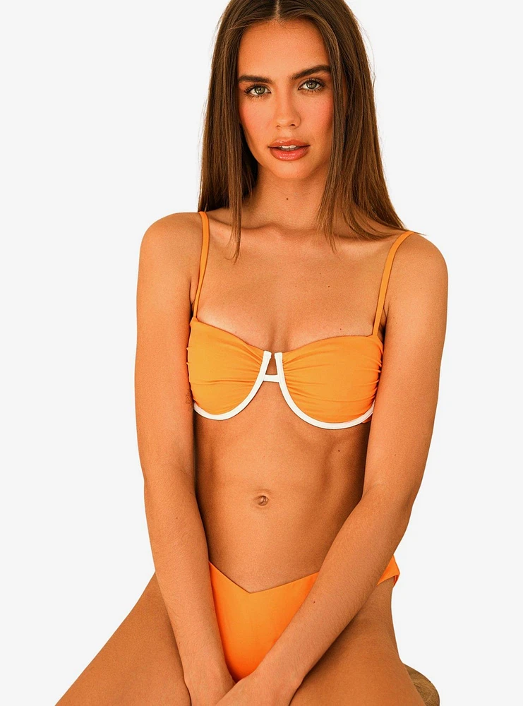 Dippin' Daisy's Starlight Swim Top Creamsicle Orange