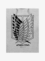 Attack On Titan Scout Regiment Title Logo Hoodie