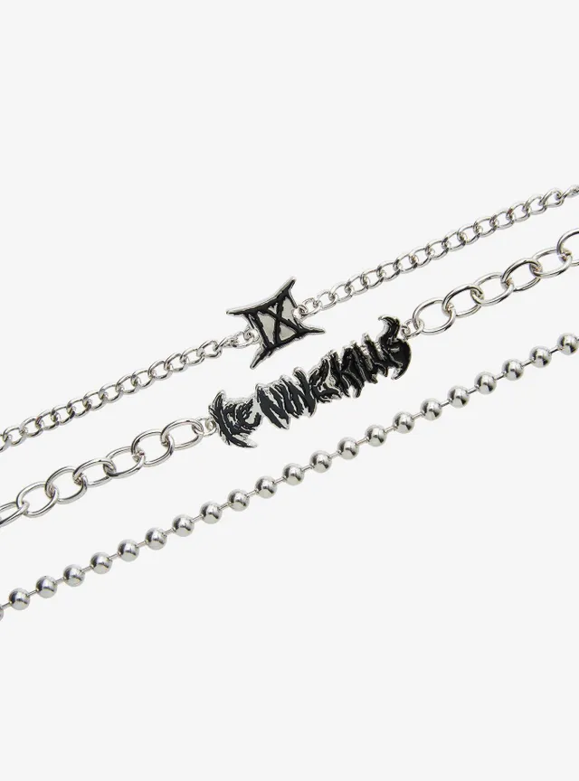 Hot Topic Ice Nine Kills Chain Bracelet Set