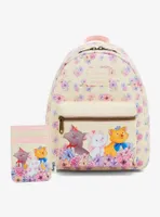 Loungefly Disney The Aristocats Trio Floral Mini Backpack