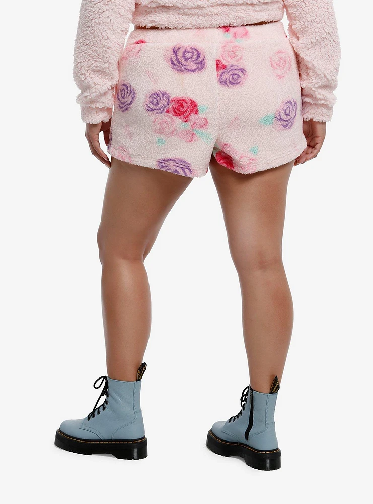 My Melody & Sweet Piano Fuzzy Girls Lounge Shorts