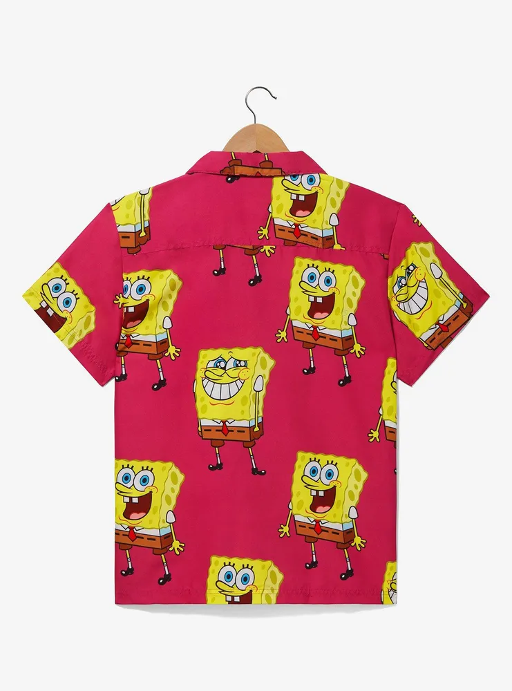 OppoSuits SpongeBob SquarePants Expressions Allover Print Woven Button-Up - BoxLunch Exclusive