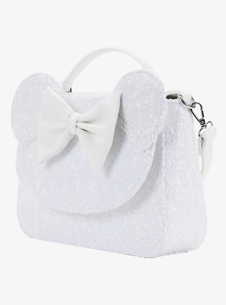 Loungefly Minnie Mouse Wedding Sequin Crossbody Bag