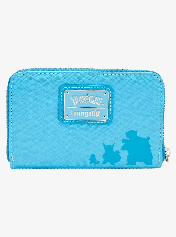 Loungefly Pokemon Squirtle Evolution Zipper Wallet