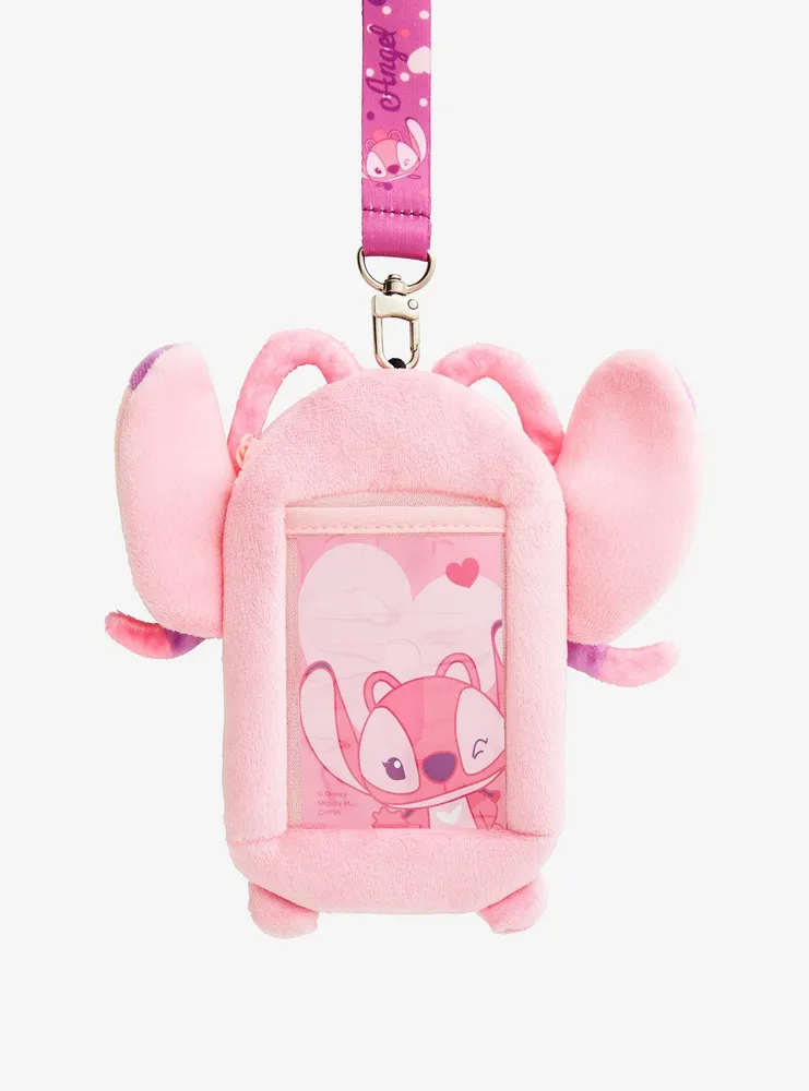 Disney Lilo & Stitch Angel Plush Lanyard Pouch