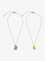 Sweet Society Capybara & Duck Weapons Best Friend Necklace Set
