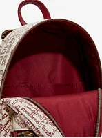 Loungefly Harry Potter Maroon Marauder's Map Mini Backpack