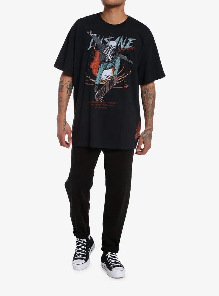 Social Collision® Skating Skeleton T-Shirt