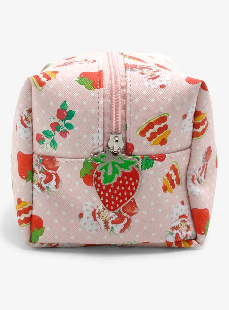 Strawberry Shortcake Polka Dot Makeup Bag