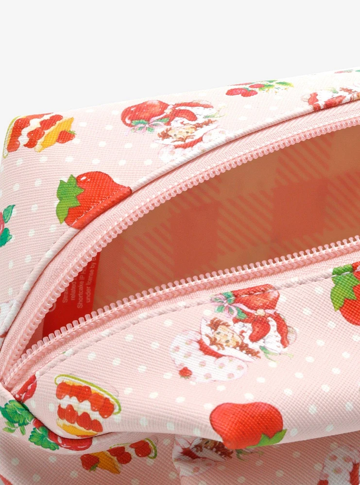 Strawberry Shortcake Polka Dot Makeup Bag