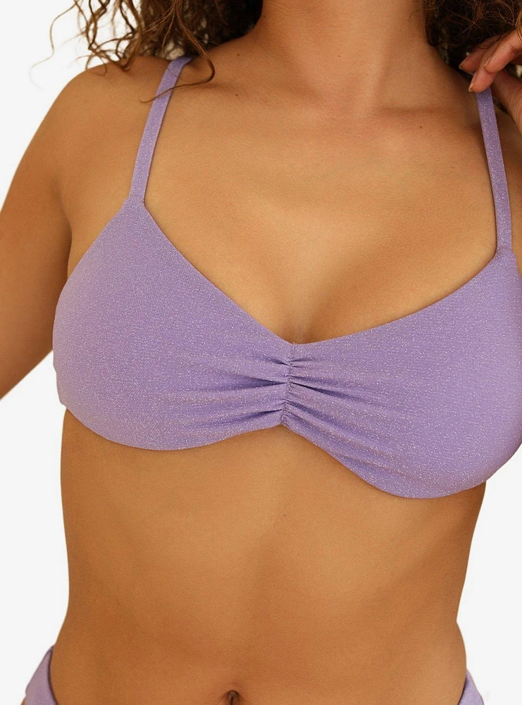 Dippin' Daisy's Britney Swim Top Bedazzled Lilac