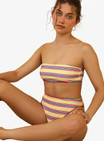 Dippin' Daisy's Rush Swim Top Y2K Stripe