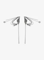 Social Collision Wing Chains Hair Stick Set