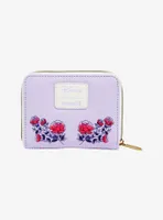 Loungefly Disney Sleeping Beauty Flowers & Three Good Fairies Mini Zipper Wallet