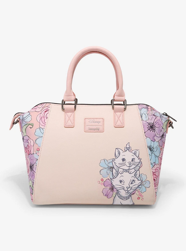 Loungefly Disney The Aristocats Marie & Duchess Floral Satchel Bag