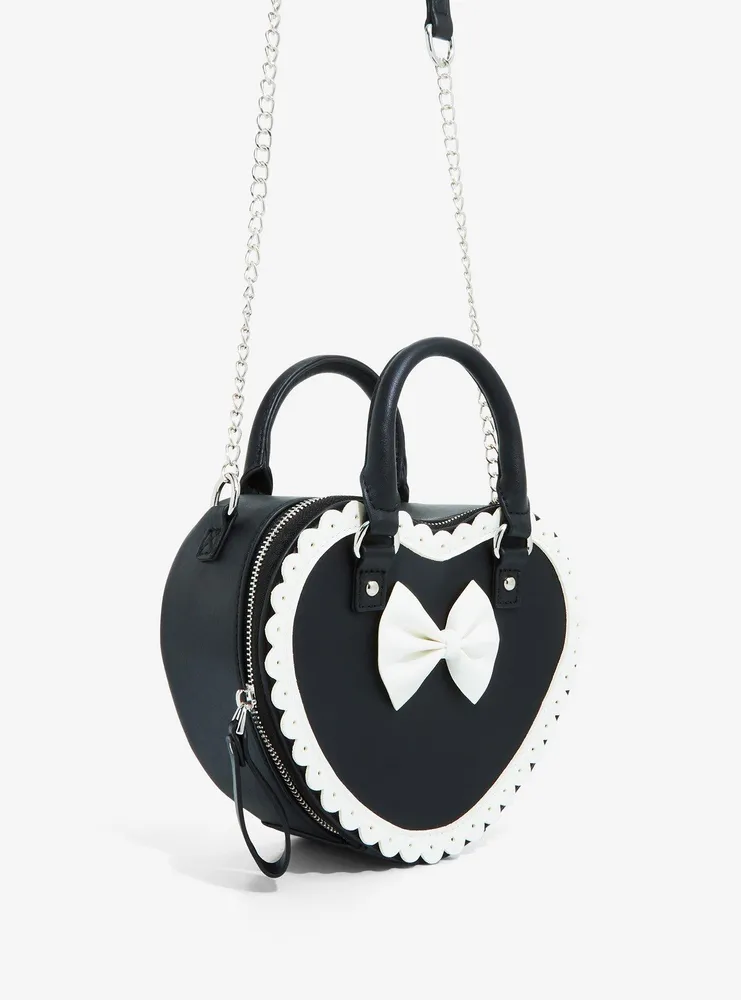 Black Heart Lolita Crossbody Bag