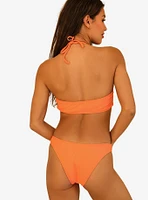 Dippin' Daisy's Amalfi Swim Top Ginger Orange Ribbed