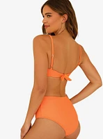 Dippin' Daisy's Balboa Swim Bottom Ginger Orange Ribbed