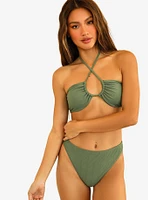 Dippin' Daisy's Seashore Swim Bottom Avocado Green Ribbed