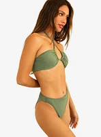 Dippin' Daisy's Seashore Swim Bottom Avocado Green Ribbed