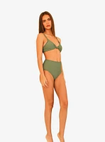 Dippin' Daisy's Balboa Swim Bottom Avocado Green Ribbed