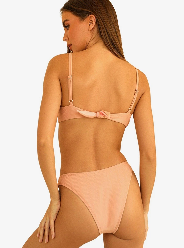 Dippin' Daisy's Nocturnal Swim Bottom Peach Ribbed