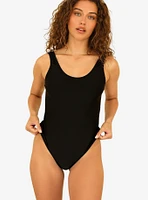 Dippin' Daisy's Serene Swim One Piece Black Ribbed