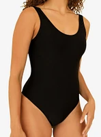 Dippin' Daisy's Serene Swim One Piece Black Ribbed