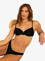 Dippin' Daisy's Gigi Swim Top Black Ribbed