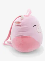 Squishmallows Strawberry Cow Plush Backpack