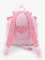 Squishmallows Strawberry Cow Plush Backpack