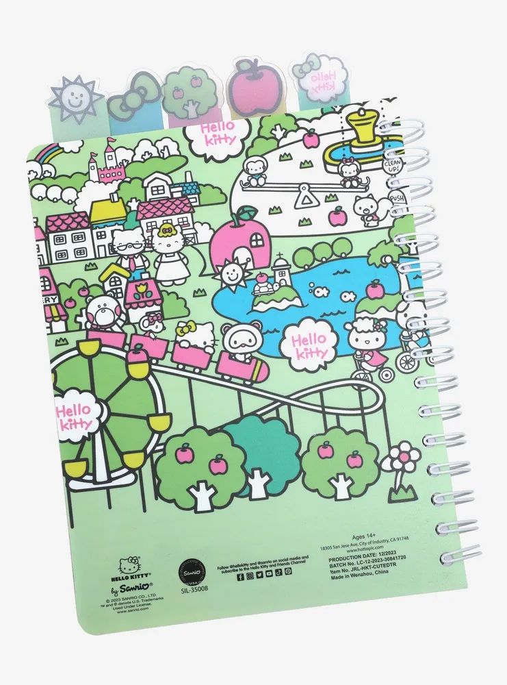 Hello Kitty Pastel Town Tab Journal