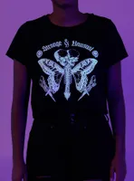 Cosmic Aura Strange & Unusual Glow-In-The-Dark Girls Crop T-Shirt