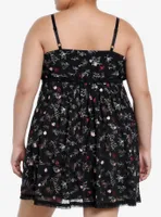 Sweet Society Flower Embroidery Cami Dress Plus