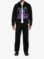 Metallica Flaming Skull & Crossbones Hoodie