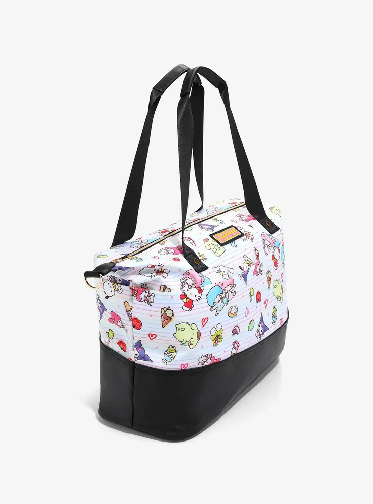 Sanrio Hello Kitty and Friends Allover Print Crossbody Tote Bag