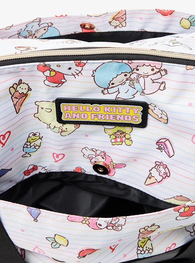 Sanrio Hello Kitty and Friends Desserts Allover Print Tote Bag