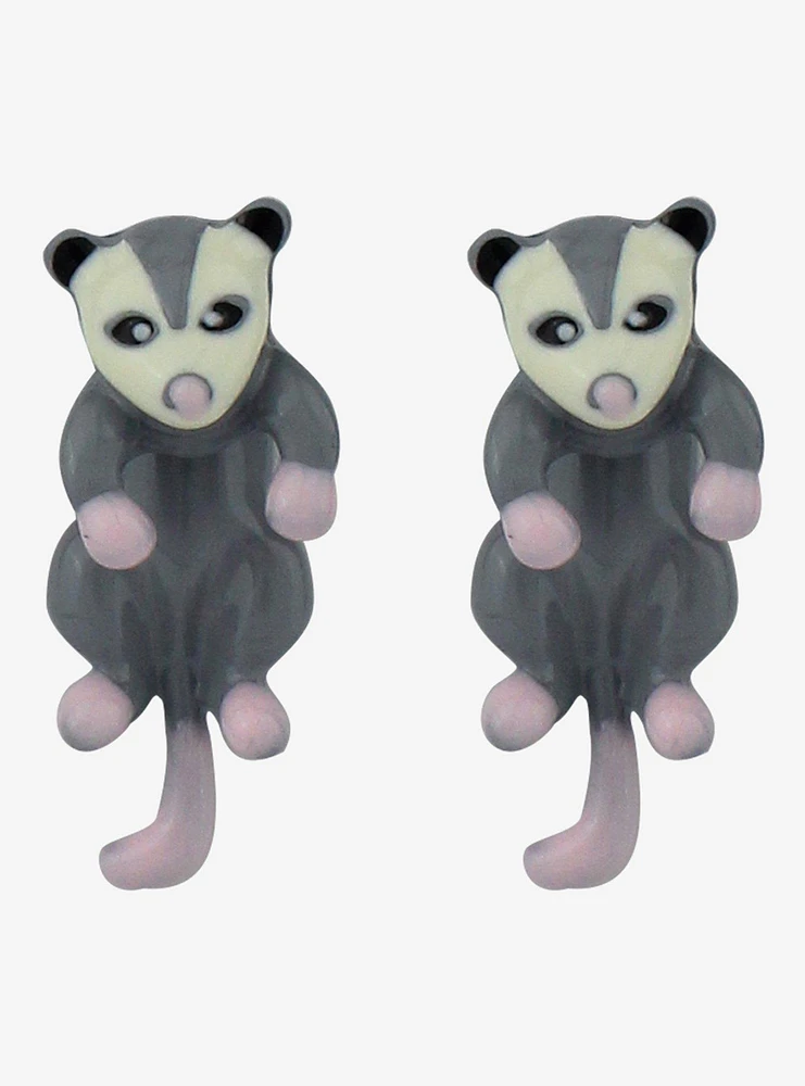 Possum Figural Front/Back Earrings