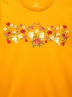 Disney Beauty and the Beast Chip Floral Women's Plus T-Shirt - BoxLunch Exclusive