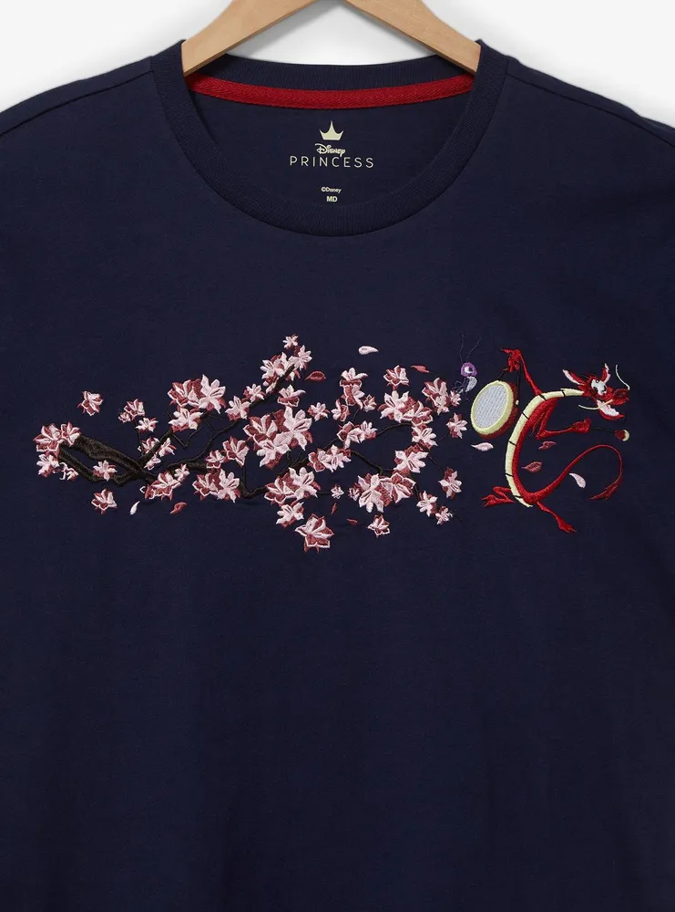 Disney Mulan Mushu Floral Women's T-Shirt - BoxLunch Exclusive