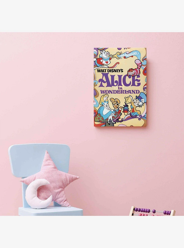 Disney Alice In Wonderland Classic Movie Cover Canvas Wall Decor