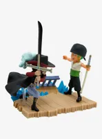 Banpresto One Piece World Collectable Figure Log Stories Roronoa Zoro vs. Dracule Mihawk Figure