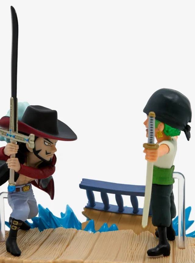 Boxlunch Banpresto One Piece World Collectable Figure Log Stories Roronoa  Zoro vs. Dracule Mihawk Figure