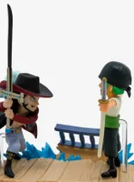 Banpresto One Piece World Collectable Figure Log Stories Roronoa Zoro vs. Dracule Mihawk Figure