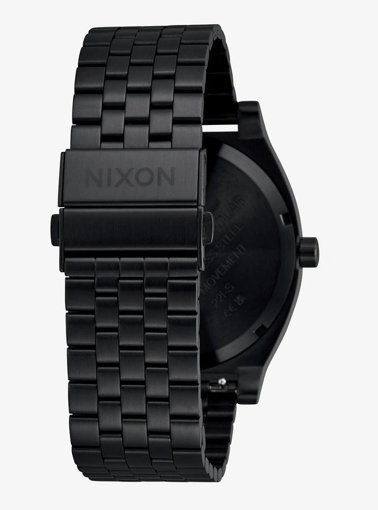 Nixon Time Teller Solar All Black x White Watch