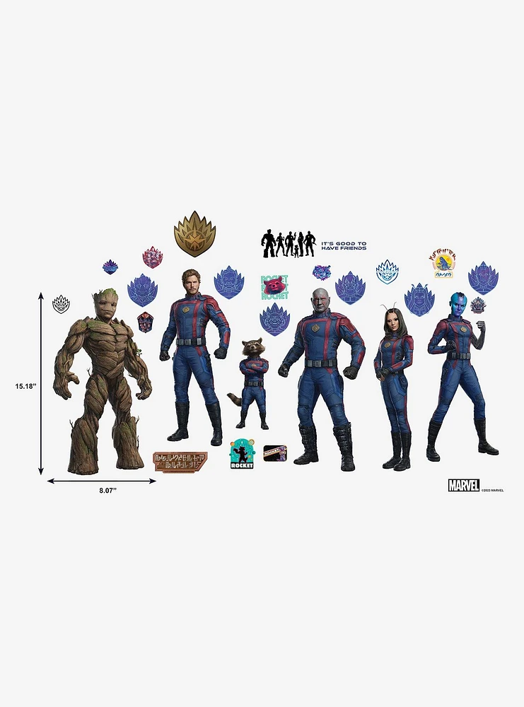 Marvel Guardians of the Galaxy: Vol. 3 Peel & Stick Wall Decals