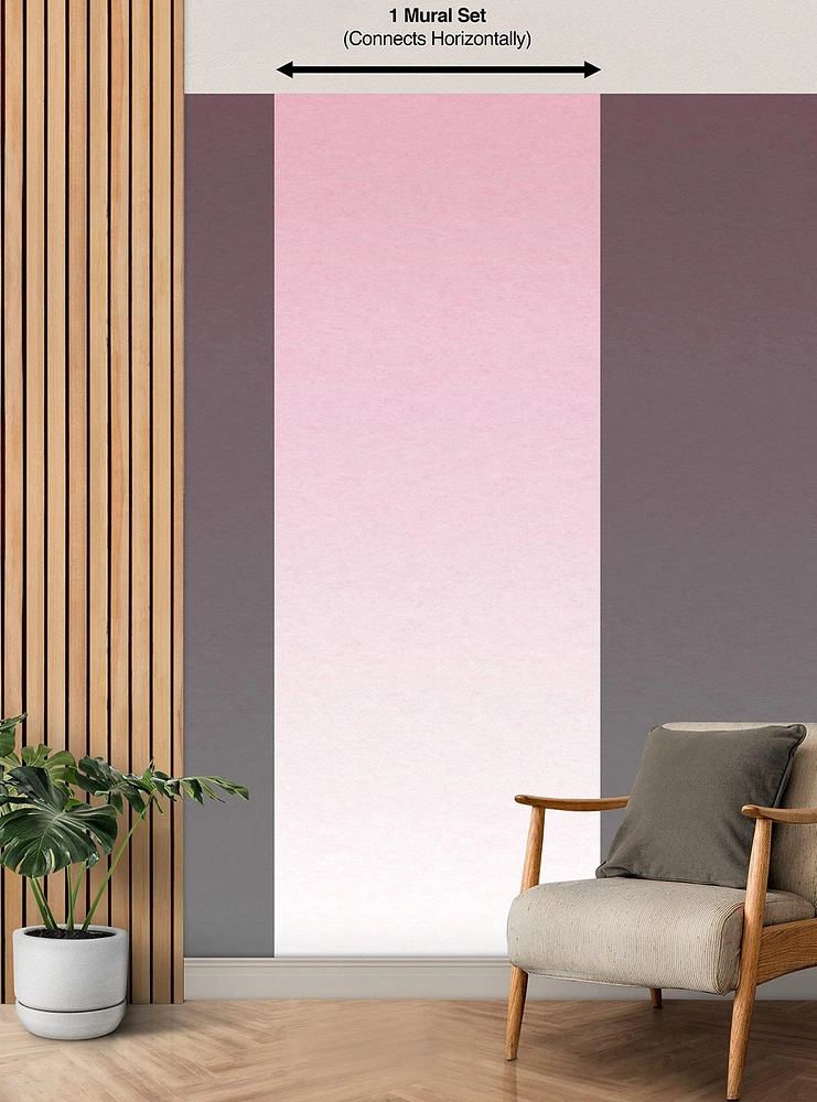 Pink Aura Ombre Peel & Stick Wallpaper Mural