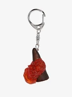 Studio Ghibli Howl's Moving Castle Calcifer on Log Figural Keychain