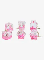 Glitter Pink Floating Fish Blind Bag 3D Keychain