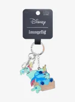 Loungefly Disney Lilo & Stitch Sleeping Stitch & Scrump Multi-Charm Keychain - BoxLunch Exclusive
